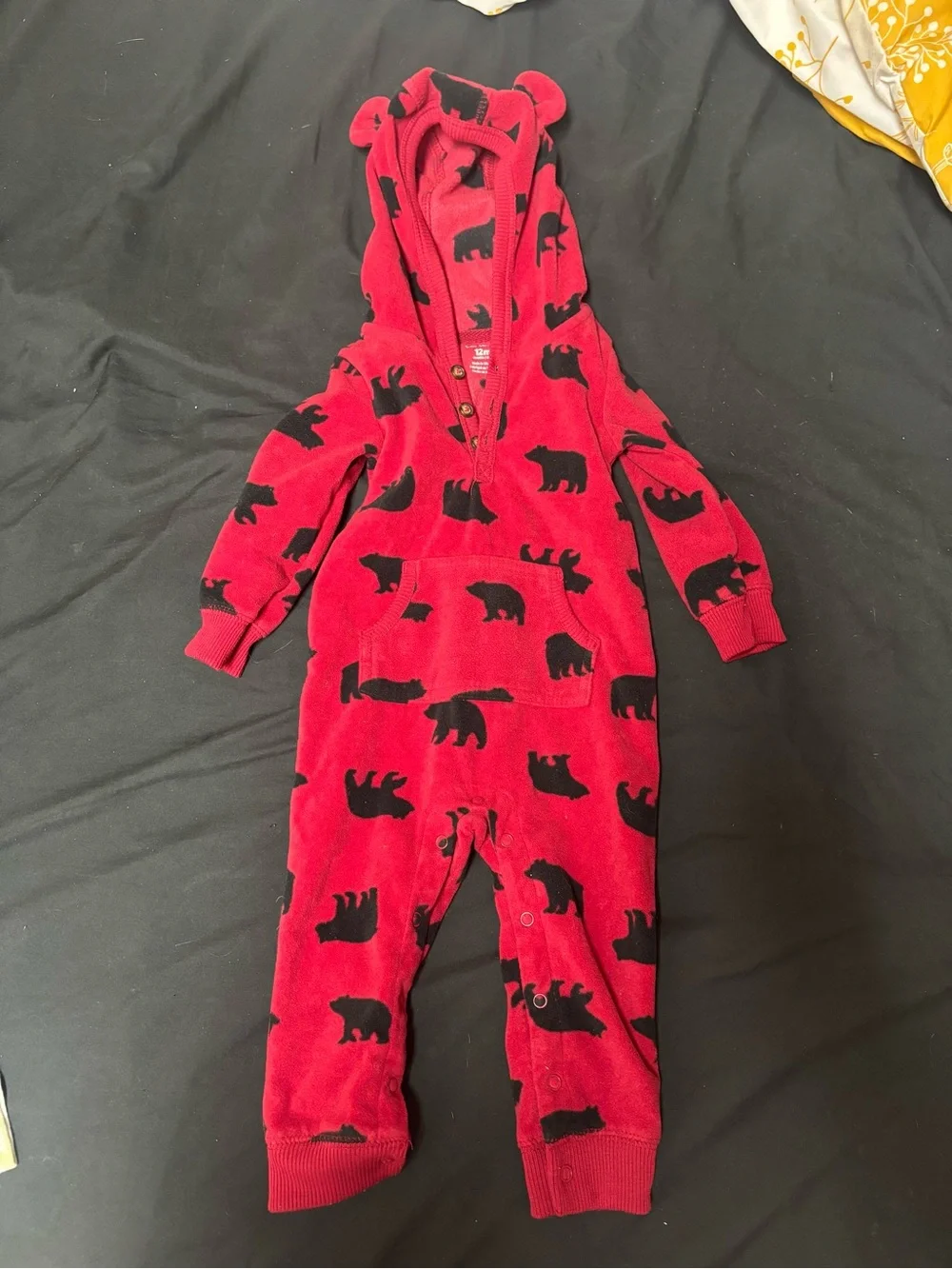 Carter's Red & Black Bear Hoodie with Assorted Dino Tops and Shorts